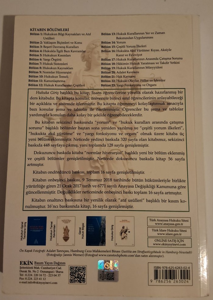 Kemal Gözler Hukuka Giriş Kitabı - Görsel 4