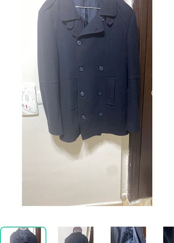 Diğer Klasik Lacivert Cift Sirali Kaban