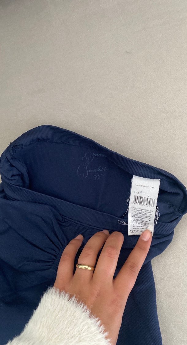 Koyu Mavi Midi Hamile ve Emzirme İç Çamaşırı - Görsel 3