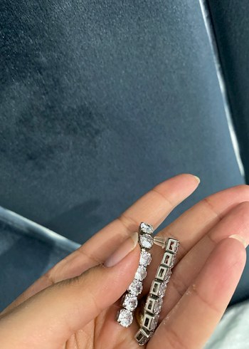 Taşlı küpe - Görsel 3