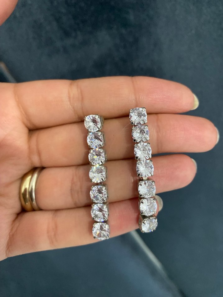 Taşlı küpe - Görsel 2