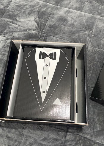 Klasik Siyah Papyonlu Damat kutusu - Görsel 5