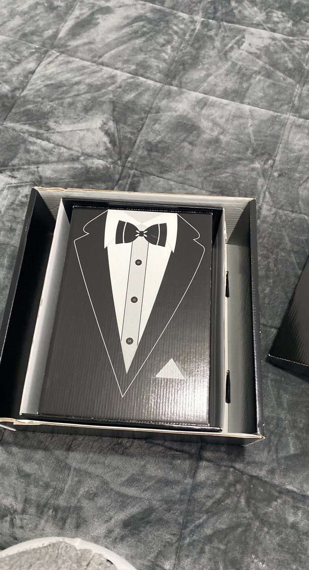 Klasik Siyah Papyonlu Damat kutusu - Görsel 5