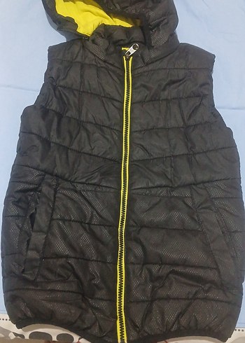 LC Waikiki Sarı Kapüşonlu Erkek Çocuk Ceket