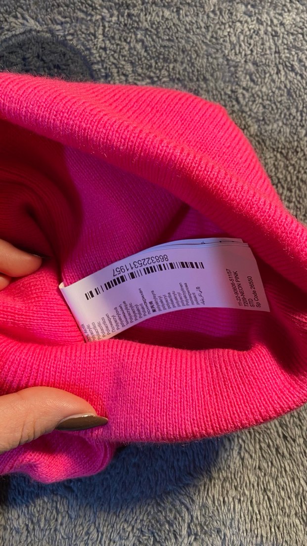 Pembe Kadın Örgü Bere - Görsel 5