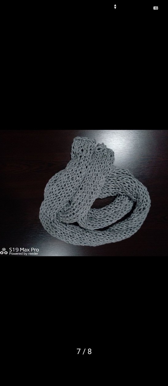 Renkli Örgü Skinny Atkı Bohem Tarz - Görsel 4