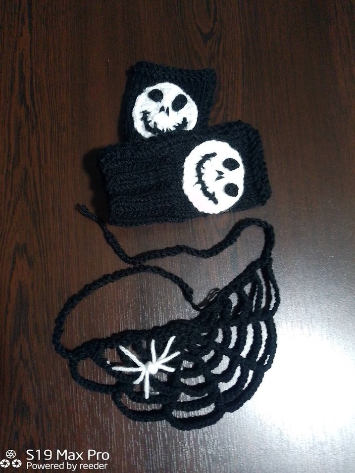 Halloween Siyah Kadın Eldiveni - Görsel 2