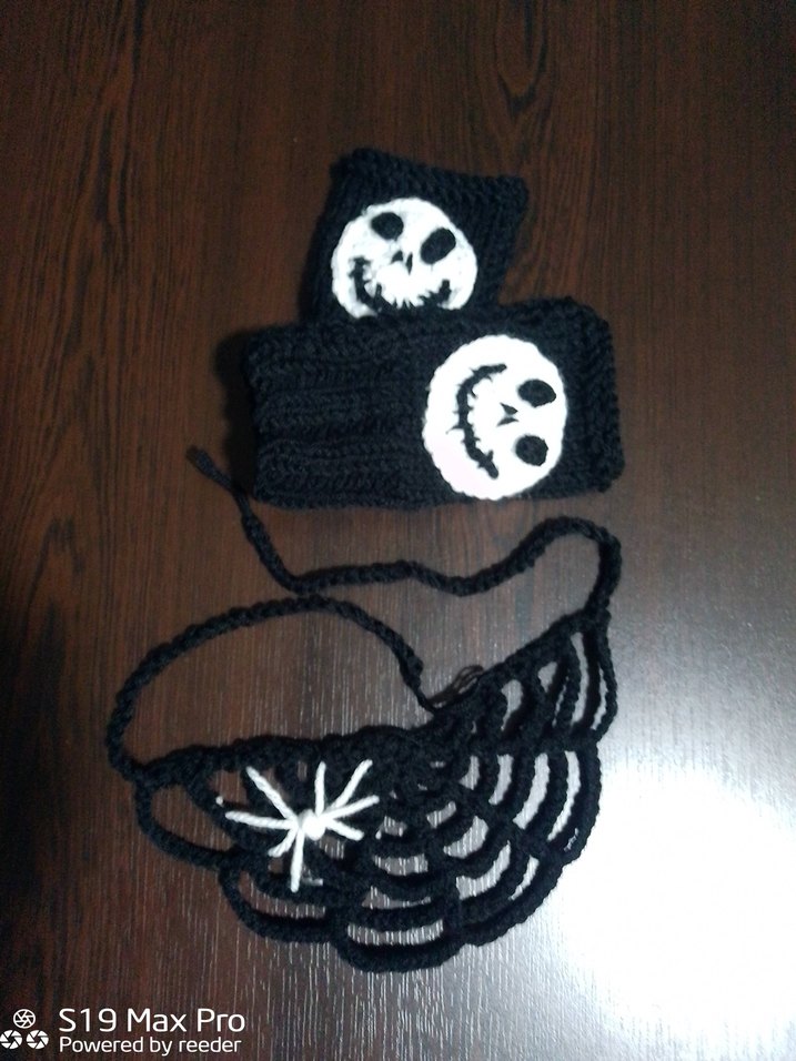 Halloween Siyah Kadın Eldiveni - Görsel 4