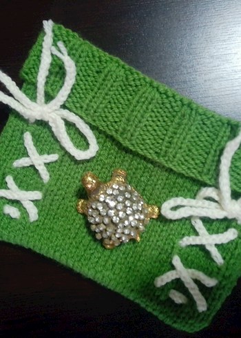 Bohem Stil Örgü El Yapımı Core Bere - Görsel 3