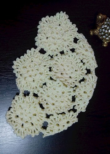 Dantel İşlemeli Vintage Kadın Bere - Görsel 8