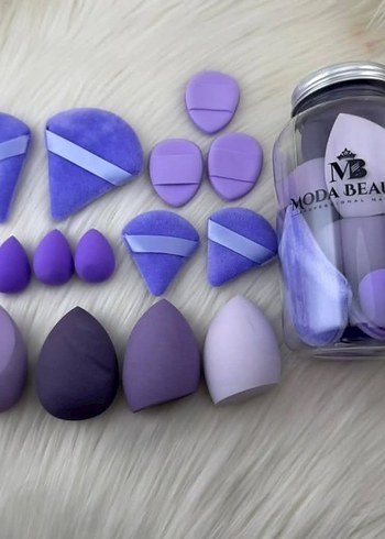 Mor Pastel Makyaj Süngeri Seti