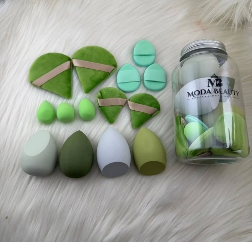 Mor Pastel Makyaj Süngeri Seti - Görsel 3