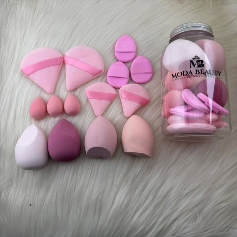 Mor Pastel Makyaj Süngeri Seti - Görsel 2