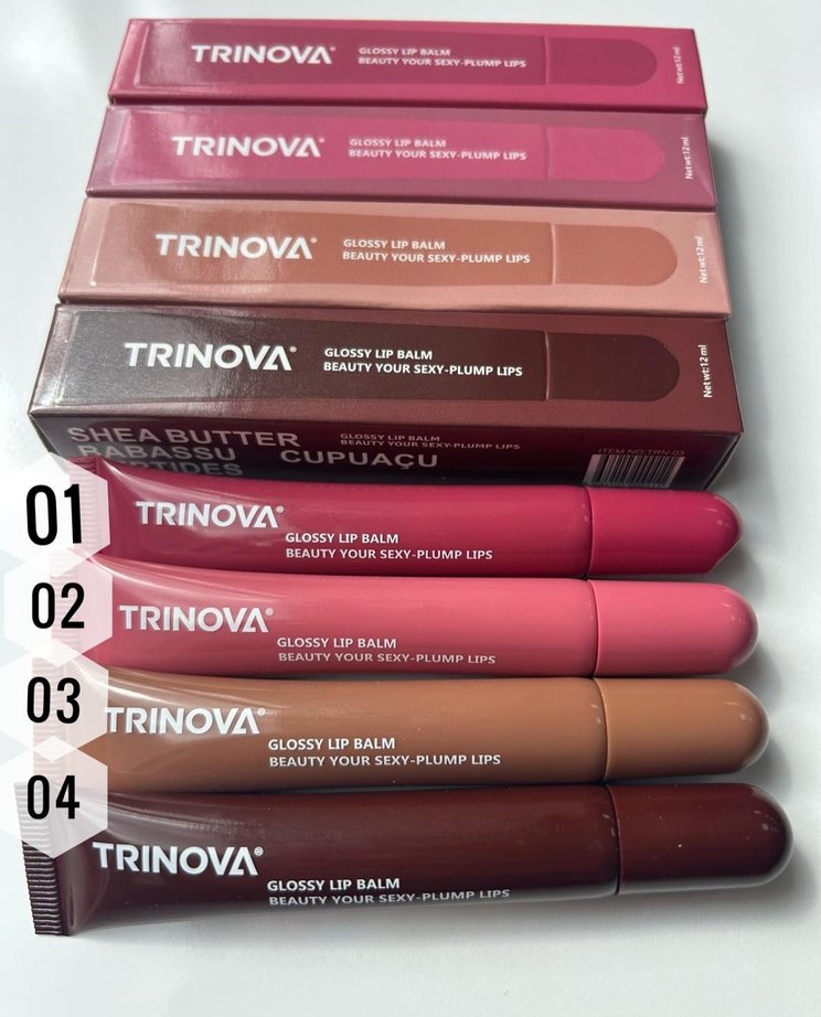 Trinova Bordo Renkli Parlak Dudak Parlatıcısı - Görsel 3