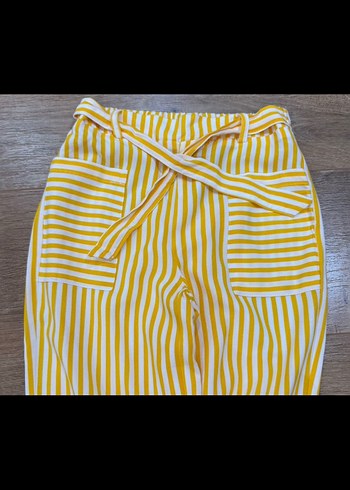 LC Waikiki Sarı Çizgili çocuk Pantolon