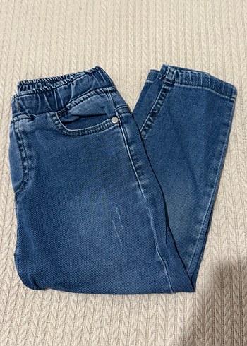 Erkek Çocuk Mavi Bol Kesim Denim Pantolon