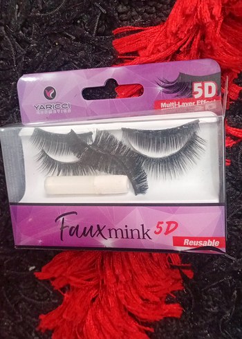 Pembe 5D Takma Kirpik - Görsel 2