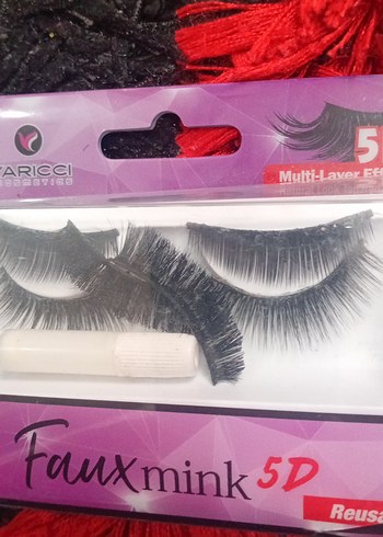 Pembe 5D Takma Kirpik - Görsel 3