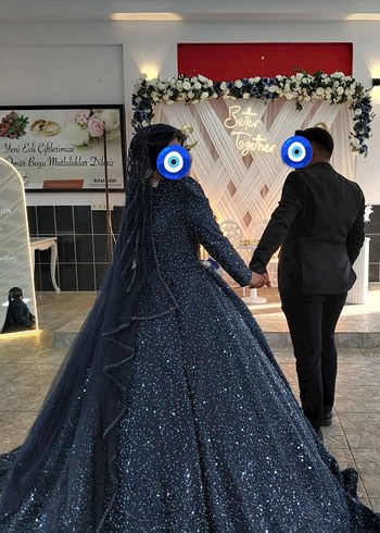 Abiye Tesettür nişan kına Elbisesi