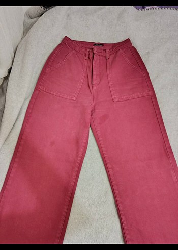 s Beden kırmızı Renk Bordo baggy jean