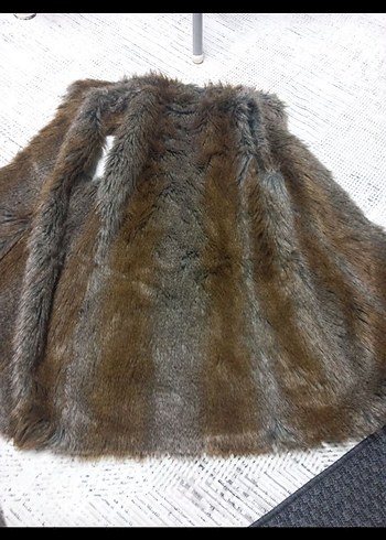 Kahverengi Kürklü Kadın Yelek - Görsel 5