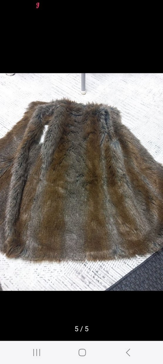 Kahverengi Kürklü Kadın Yelek - Görsel 5