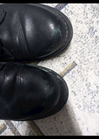 Siyah Deri Kadın Stiletto Bot - Görsel 6