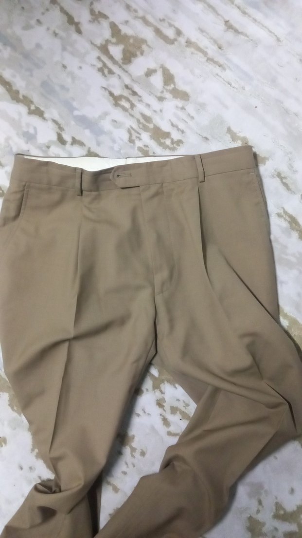 Bej Regular Fit Keten Erkek Pantolon - Görsel 3