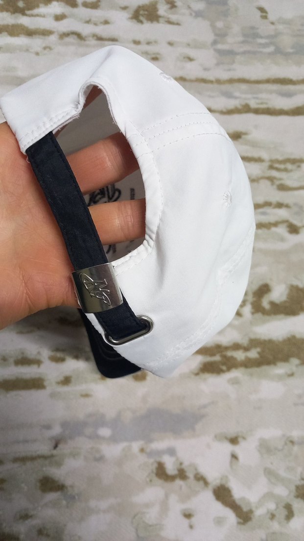 Beyaz Kadın Spor Şapka Velcro Ayarlı - Görsel 2