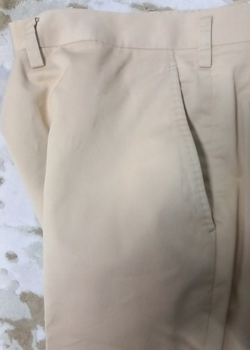 Bej Regular Fit erkek Keten Pantolon - Görsel 3