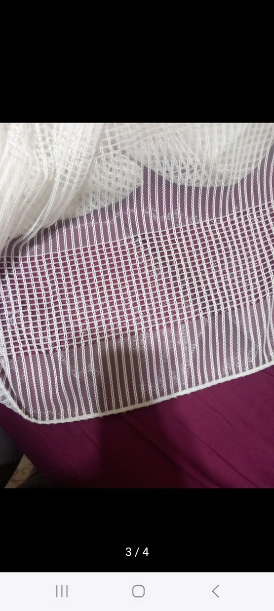 Bohem Beyaz Desensiz Tül Perde - Görsel 3