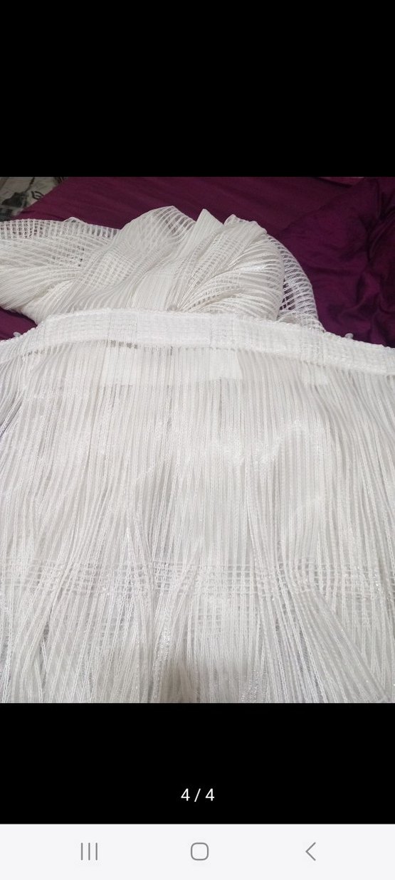 Bohem Beyaz Desensiz Tül Perde - Görsel 4