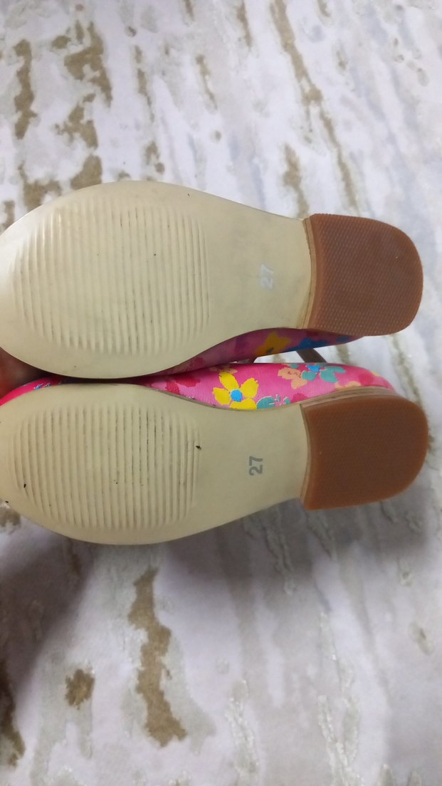 Renkli Bağcıklı Kız Babet Ayakkabı - Görsel 5