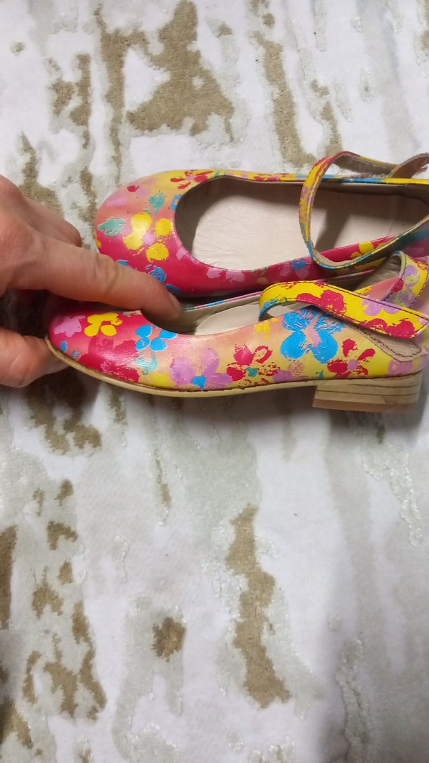 Renkli Bağcıklı Kız Babet Ayakkabı - Görsel 2