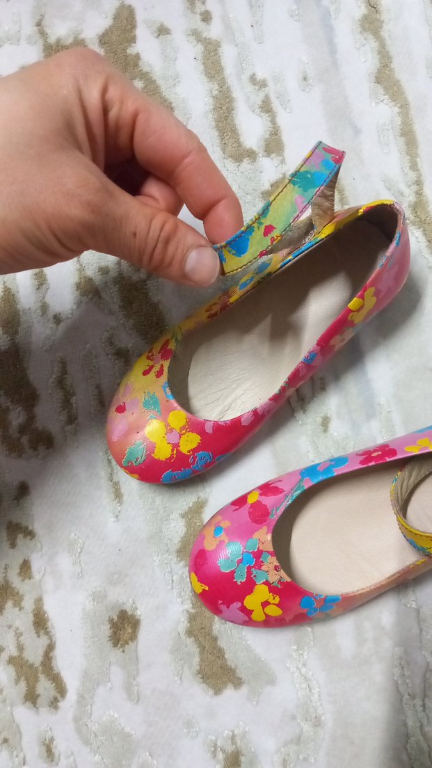 Renkli Bağcıklı Kız Babet Ayakkabı - Görsel 4