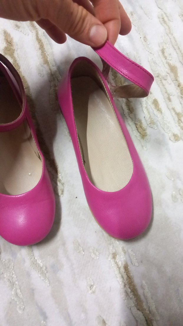 Kız Çocuk Pembe Tokalı Babet Ayakkabı - Görsel 2