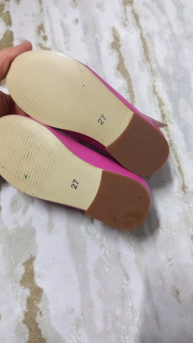 Kız Çocuk Pembe Tokalı Babet Ayakkabı - Görsel 3