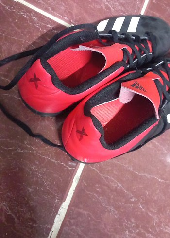 Erkek Siyah-Kırmızı Adidas Futbol Ayakkabısı - Görsel 3