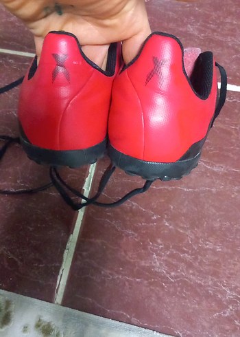 Erkek Siyah-Kırmızı Adidas Futbol Ayakkabısı - Görsel 5