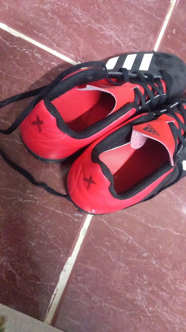 Erkek Siyah-Kırmızı Adidas Futbol Ayakkabısı - Görsel 3