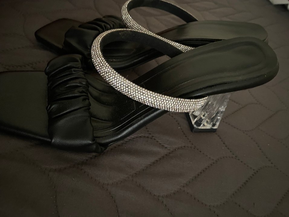 Siyah Topuklu Kadın Ayakkabısı - Görsel 5