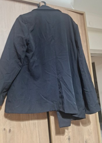 Gri Kadın Blazer Tam Kalıp Düğmeli Ceket
