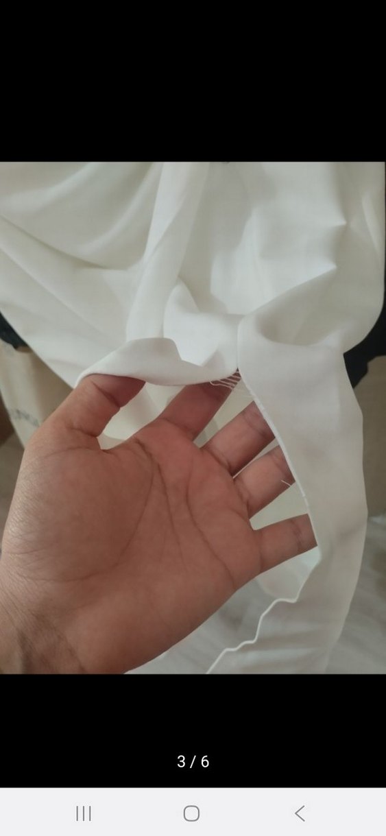 50 BEDEN BEYAZ MIDI ELBISE - Görsel 4