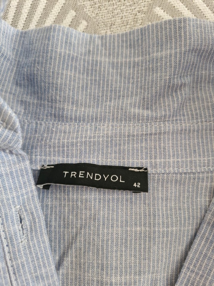 BEBE MAVİSİ BLUZ TAM KALIPTIR - Görsel 2