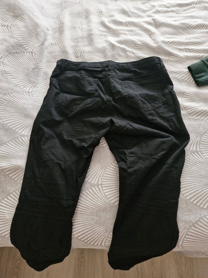 Siyah Dar paça pantolon - Görsel 2