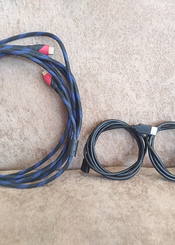 Mavi HDMI ve USB Kablosu Seti