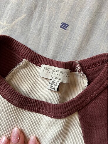 m Beden bordo Renk Pull bear tshirt