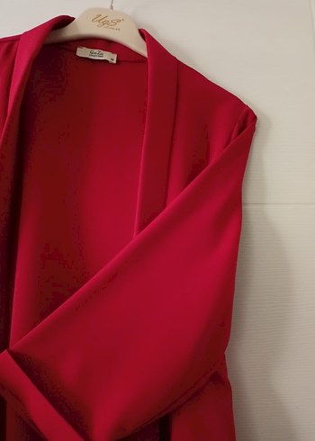 Kırmızı Kadın Ofis Ceketi - Görsel 5