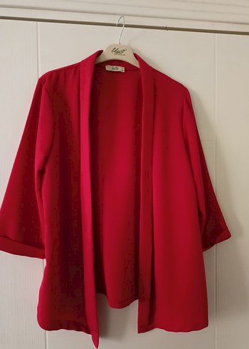 Kırmızı Kadın Ofis Ceketi - Görsel 2