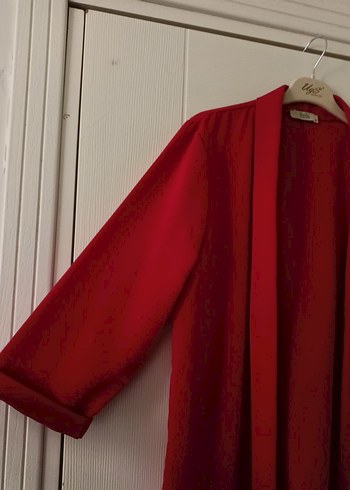 Kırmızı Kadın Ofis Ceketi - Görsel 3